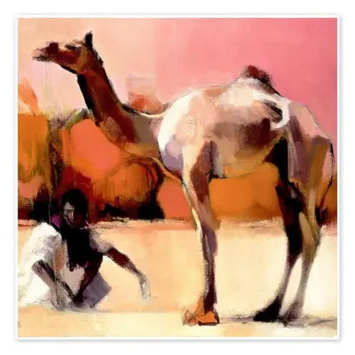 Camel and cameleer de Mark Adlington Bridgeman Images