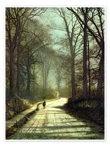 Caminando bajo la luna de John Atkinson Grimshaw Bridgeman Images