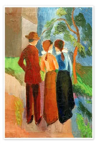 Caminar de tres en tres de August Macke akg-images
