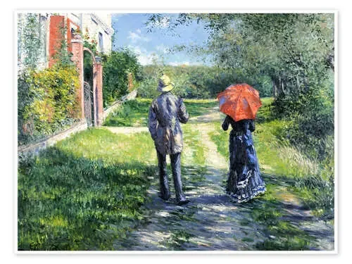 Camino cuesta arriba de Gustave Caillebotte Bridgeman Images