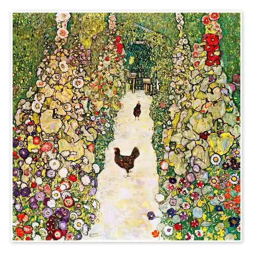 Camino del jardín con pollos de Gustav Klimt akg-images