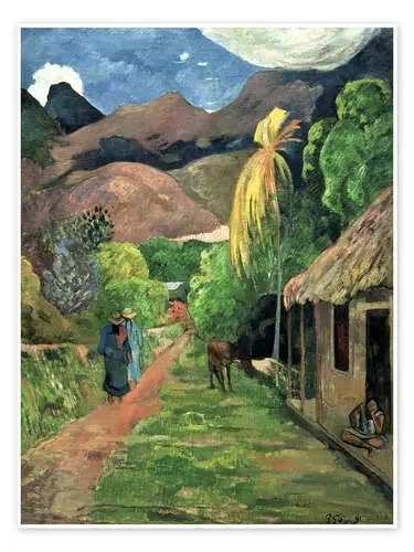 Camino en las montañas de Paul Gauguin akg-images