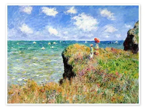 Camino en Pourville de Claude Monet Master Collection