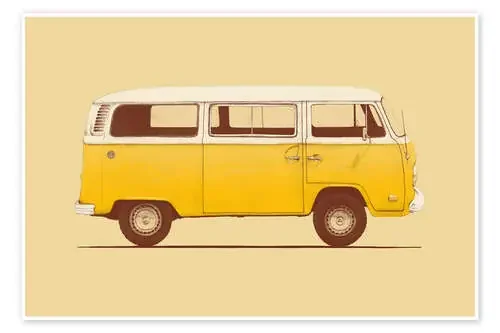 Camioneta amarilla de Florent Bodart