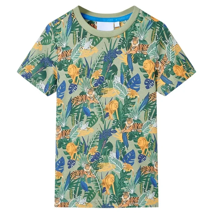 Camiseta de manga corta infantil multicolor 128