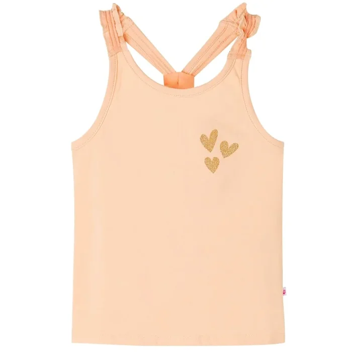 Camiseta de tirantes infantil naranja claro 140