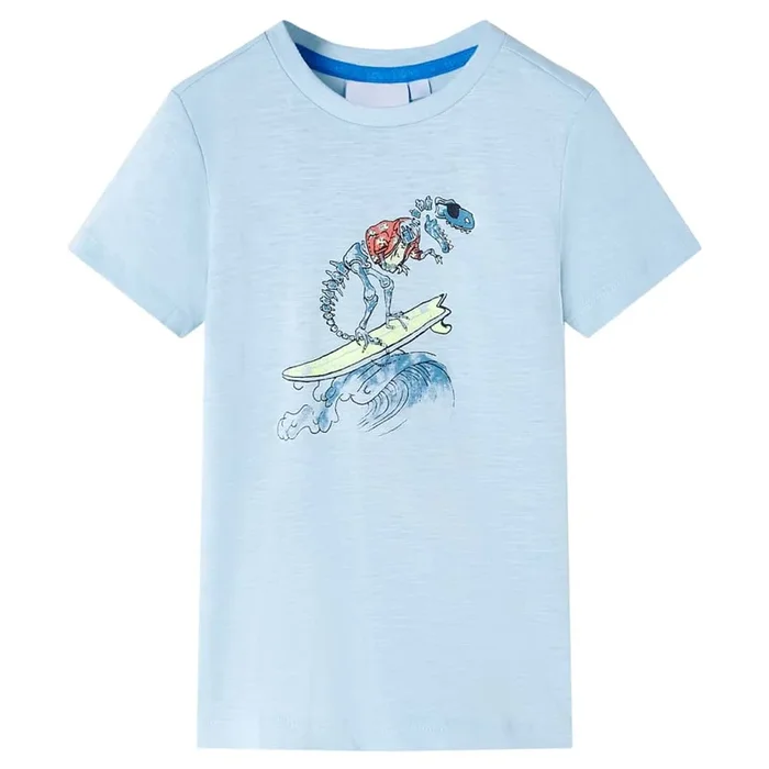 Camiseta infantil azul claro 128 (2)