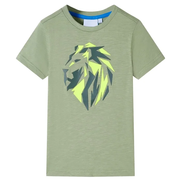 Camiseta infantil caqui claro 128 (3)