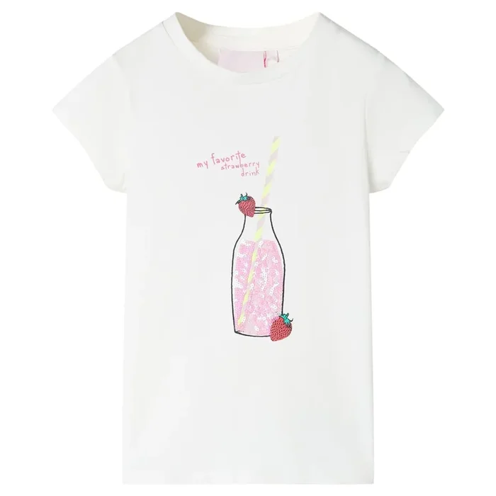 Camiseta infantil color crudo 128 (24)