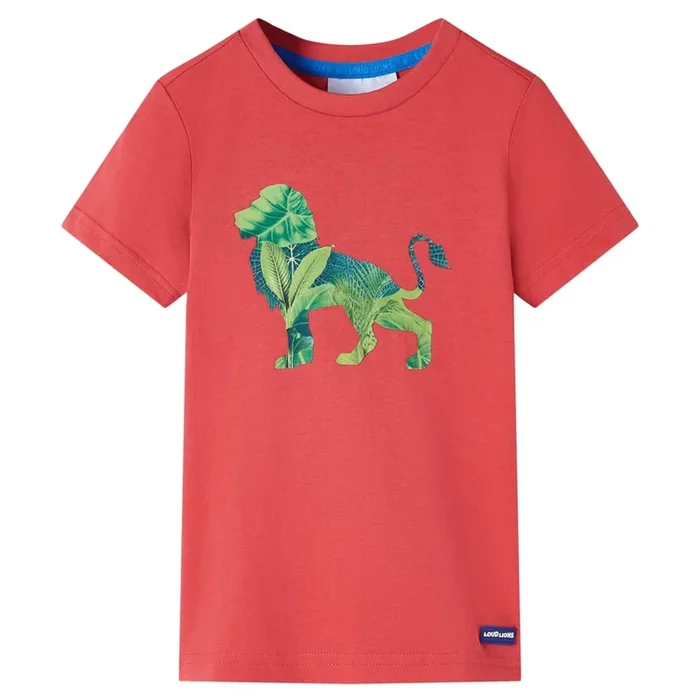 Camiseta infantil color rojo 140 (2)