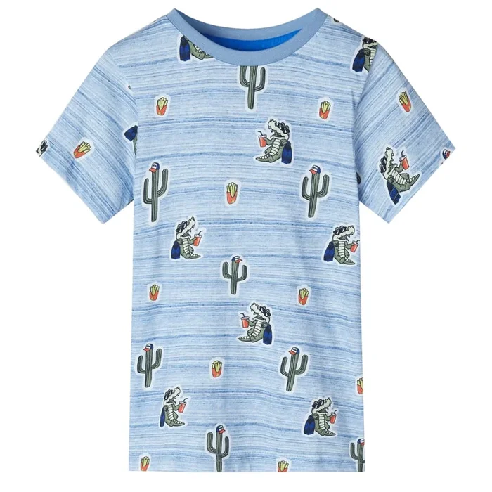 Camiseta infantil mezcla azules 140
