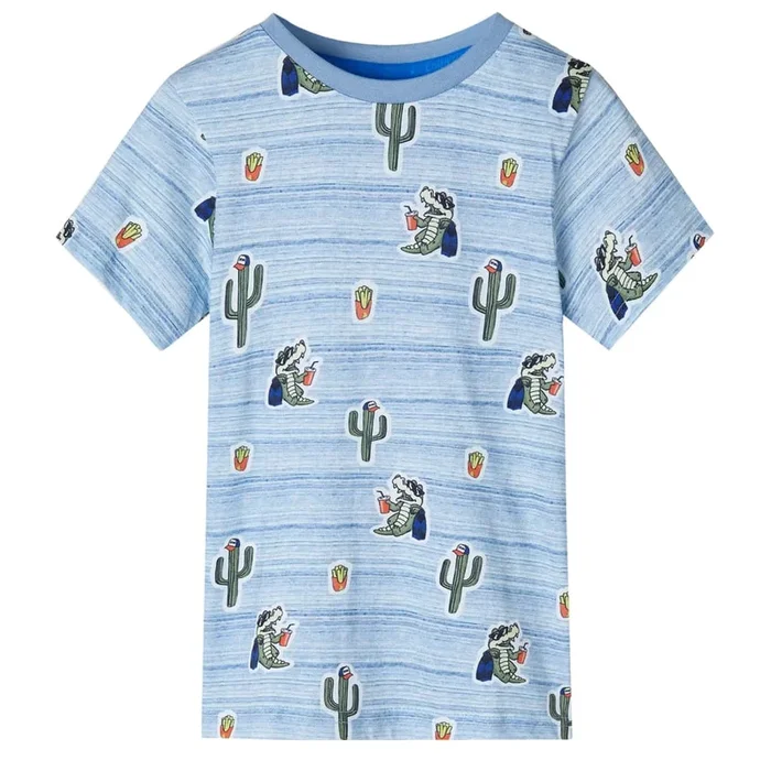 Camiseta infantil mezcla azules 92