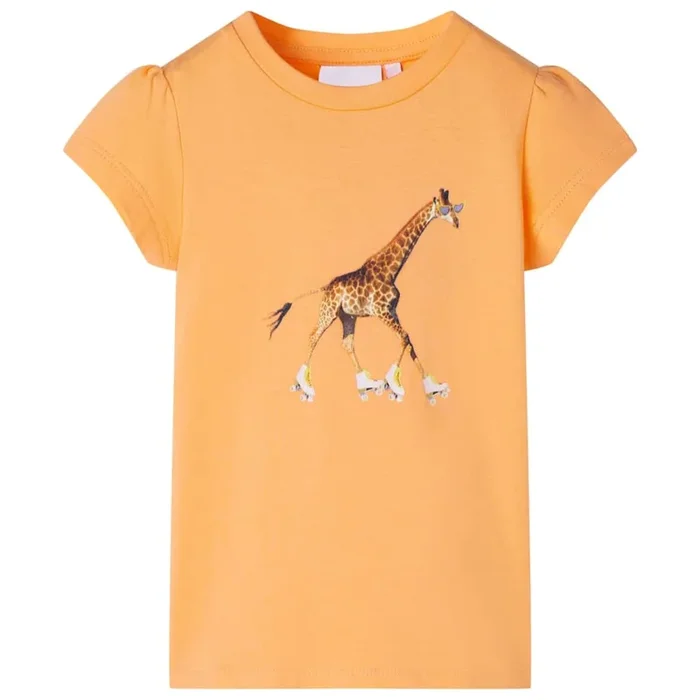 Camiseta infantil naranja 116 (2)