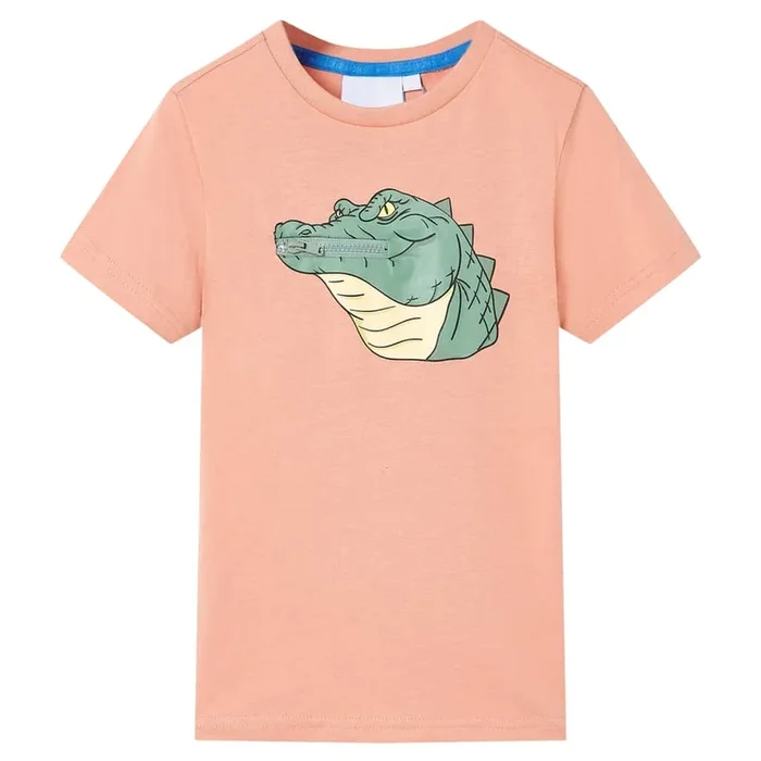 Camiseta infantil naranja claro 140 (4)