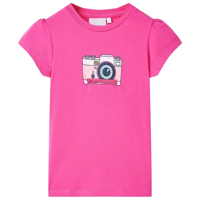 Camiseta infantil rosa oscuro 92 (2)