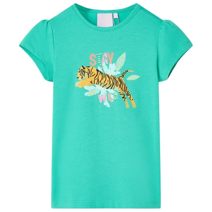 Camiseta infantil verde menta 92 (4)