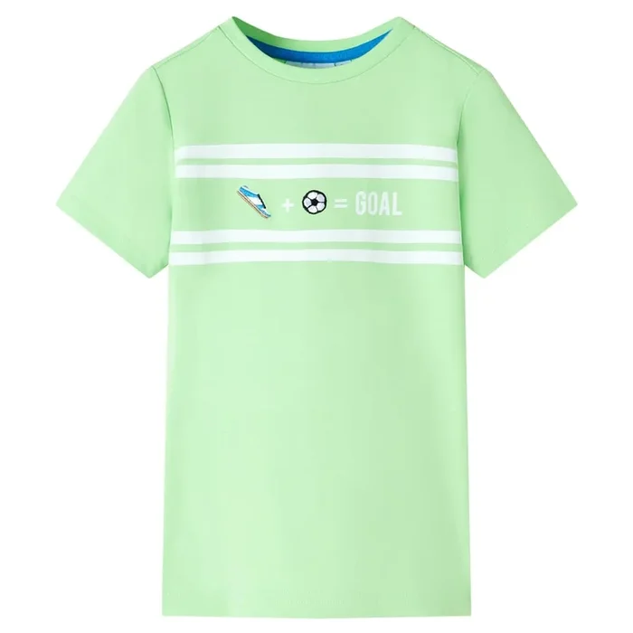 Camiseta infantil verde neón 104 (2)