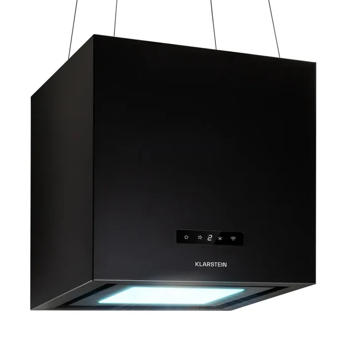 Campana extractora de isla Kronleuchter Smart de 595m³/h de caudal, App de control, panel LED Nuovo Arrivo