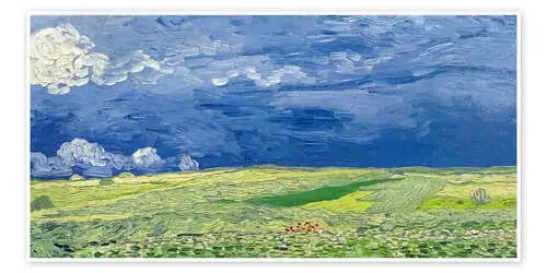 Campo de trigo bajo las nubes tormentosas de Vincent van Gogh Bridgeman Images