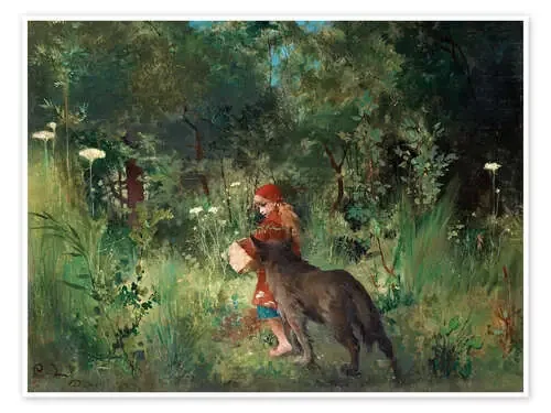 Caperucita Roja y el lobo de Carl Larsson Master Collection