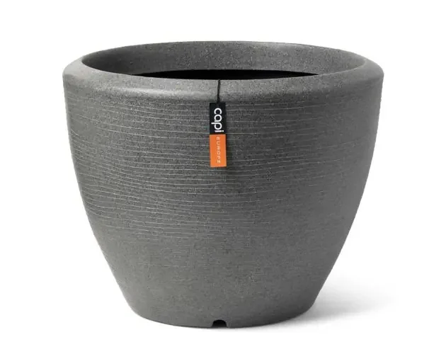 Capi macetero con forma cónica arc granite bajo gris antracita 34x25cm | Brico Depôt Offerta Lampo