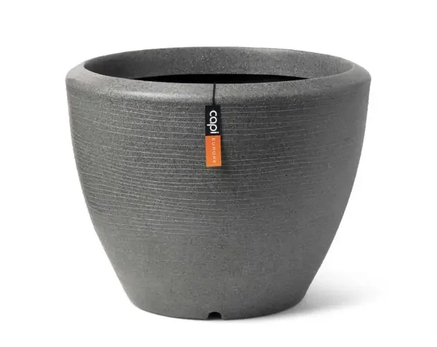 Capi macetero con forma cónica arc granite bajo gris antracita 60x48cm | Brico Depôt Compra Oggi Stesso
