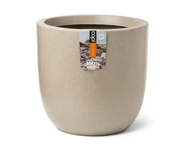 Capi macetero waste smooth beige terrazo 43×41 cm | Brico Depôt Ultime Pezzi