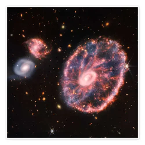 Cartwheel Galaxy and Companion Galaxies, 2022 de NASA Science Photo Library