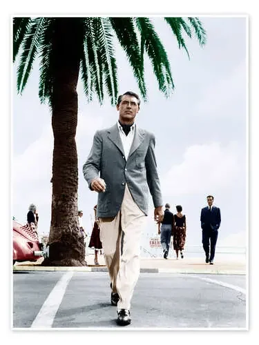 Cary Grant cruzando la calle Everett Collection