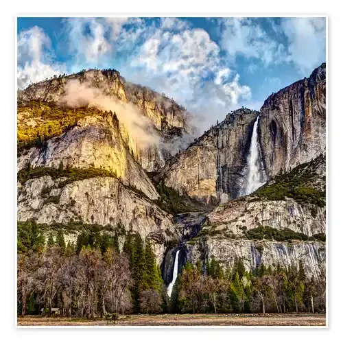 Cascada de Yosemite en la mañana. de Ann Collins Danita Delimont