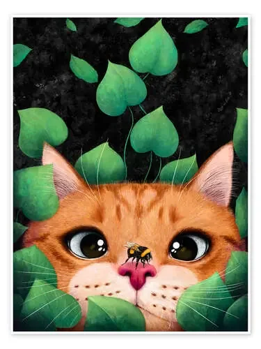 Cat and Bee de Valeriya Korenkova