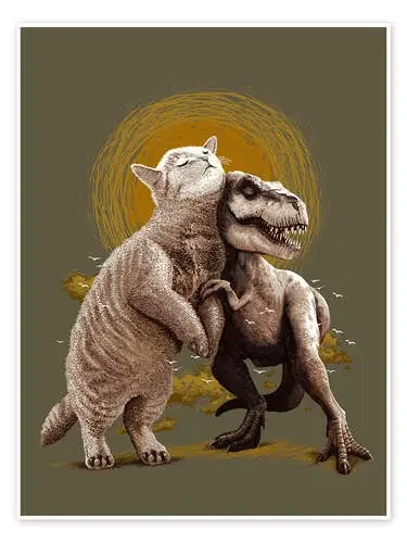 Cat and T-Rex de Adam Lawless 1x