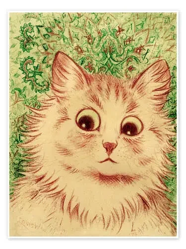 Cat head paisley de Louis Wain akg-images