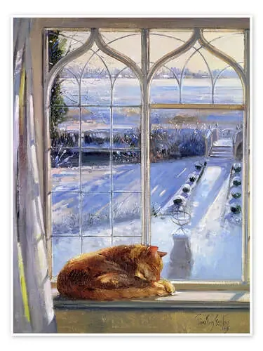 Cat in the Window de Timothy Easton Bridgeman Images