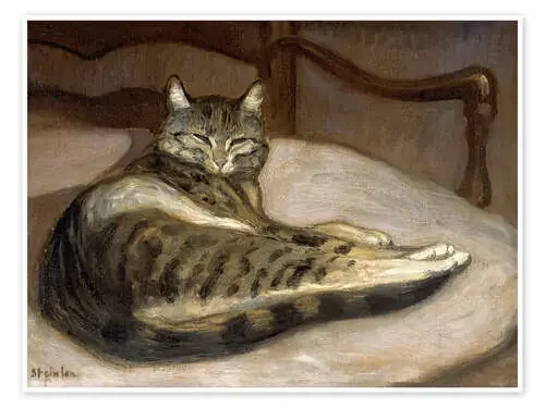 Cat on a Chair de Théophile-Alexandre Steinlen Master Collection
