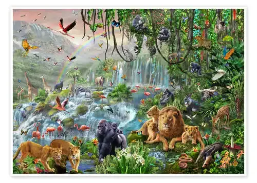 Catarata en la selva de Adrian Chesterman MGL Licensing