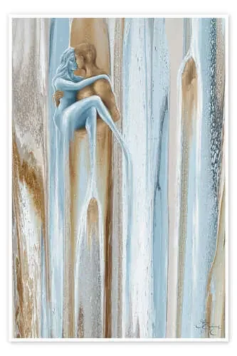 Cataratas de la pasión, desnudo de pareja de Isabella Karolewicz