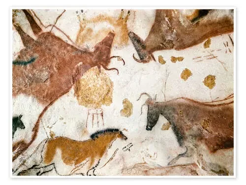 Cave painting of a dun horse at Lascaux ARTOTHEK