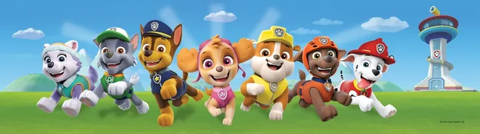 cenefa autoadhesiva PAW Patrol azul y verde de Sanders & Sanders – 600027