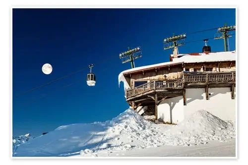 Chairlift and lodge in Megève Editors Choice