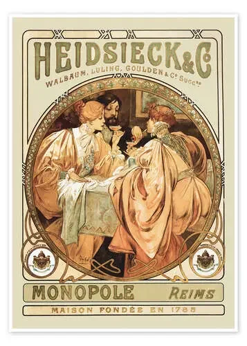 Champagne Heidsieck de Alfons Mucha Master Collection