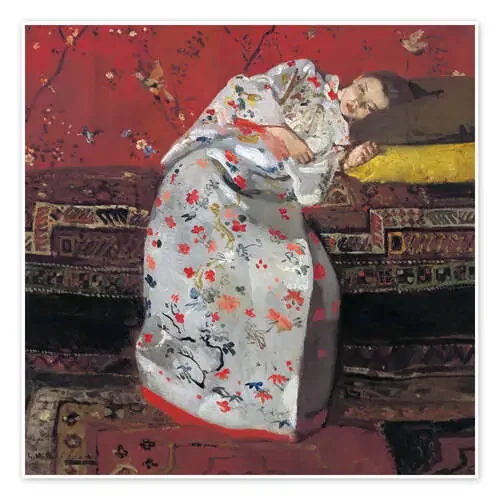 Chica con un kimono blanco de Georg-Hendrik Breitner Master Collection