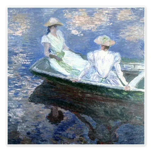 Chicas en una barca de Claude Monet Master Collection
