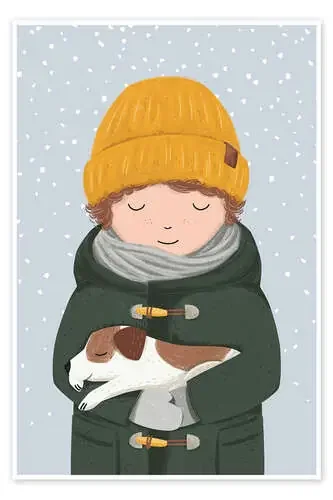 Chico con perro de Sandy Lohß