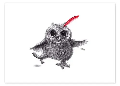 Chief Red – Happy Owl de Stefan Kahlhammer