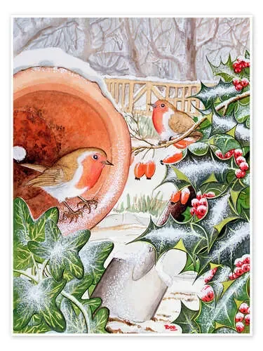 Christmas Robins de Tony Todd Bridgeman Images
