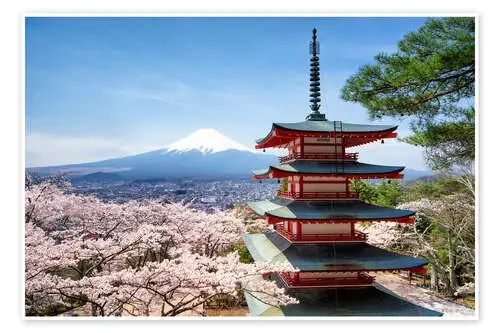 Chureito Pagoda in Yamanashi de Jan Christopher Becke