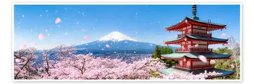 Chureito pagoda with Mount Fuji in the spring, Fujiyoshida, Japan de Jan Christopher Becke