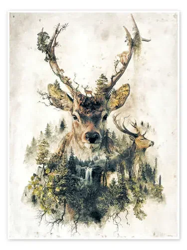 Ciervo y naturaleza de Barrett Biggers