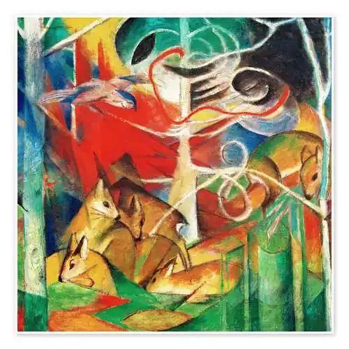 Ciervos en el bosque yo de Franz Marc akg-images